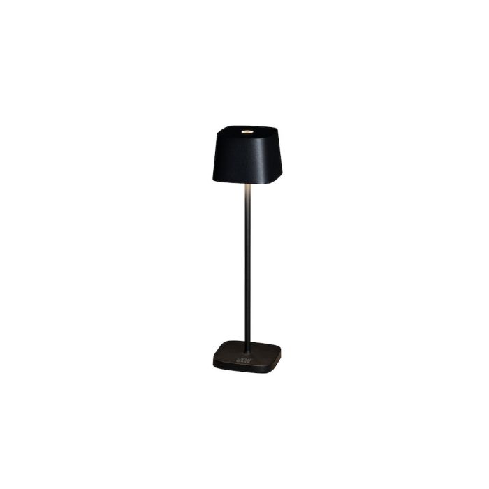 Tischleuchte, schwarz, LED Standfuß, dimmbar, USB-Anschluss