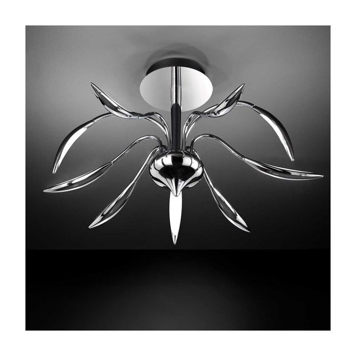 Wofi LED Deckenlampe HAMPTON chrom Flamingo Design 9