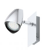 EGLO CORBERA LED Wandspot, Wippschalter, 1-flg. GU10 chrom