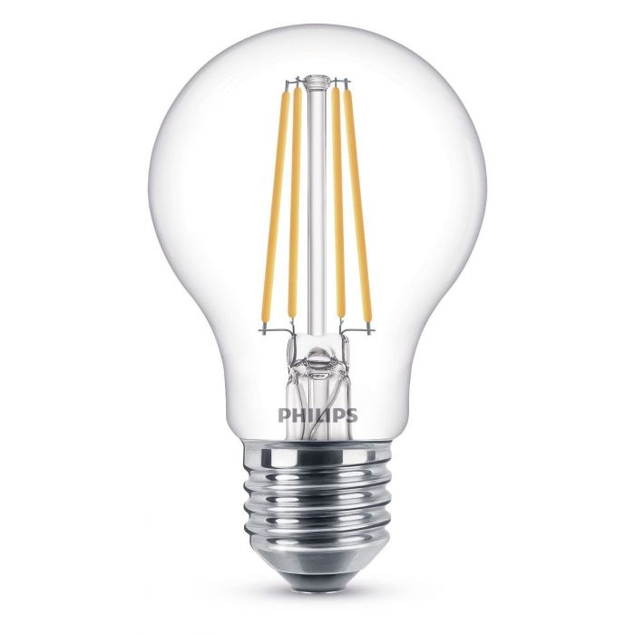 Philips Glühbirne LEDclassic E27 7W 2700K A60 warmweiß matt 