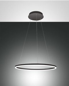 LED Hängeleuchte schwarz satiniert Fabas Luce Giotto 2-flg. 3240lm