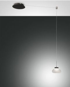 LED Hängeleuchte schwarz weiß Fabas Luce Smartluce Arabella 14x350cm 720lm dimmbar