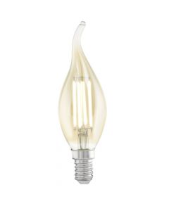 EGLO Vintage E14 LED Leuchtmittel 4W 220lm 2200K Windstoßkerze Filament CF37