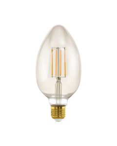EGLO LED Leuchtmittel E27 B80 4W 380lm 2200K amber dimmbar 80x173mm
