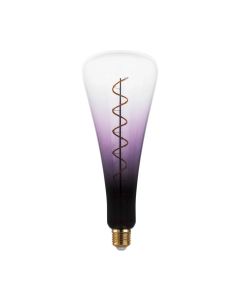 EGLO E27 T110 LED Leuchtmittel 120lm 4W 1800K extra-warmweiss schwarz-violett-transparent 110x280mm dimmbar