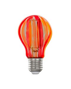 EGLO Colour LED Leuchtmittel E27 A60 6,5W 500lm rot, orange 60x105mm